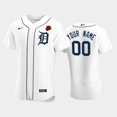 Detroit Tigers Custom Men's Nike Authentic 2021 Memorial Day MLB Jersey White